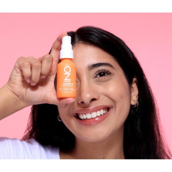OZNaturals Glow Vitamin C Serum for Face - Brightening Anti Aging Serum with Hyaluronic Acid, Green Tea, and Vitamin E - Targets Age Spots - 1 oz - Image 8