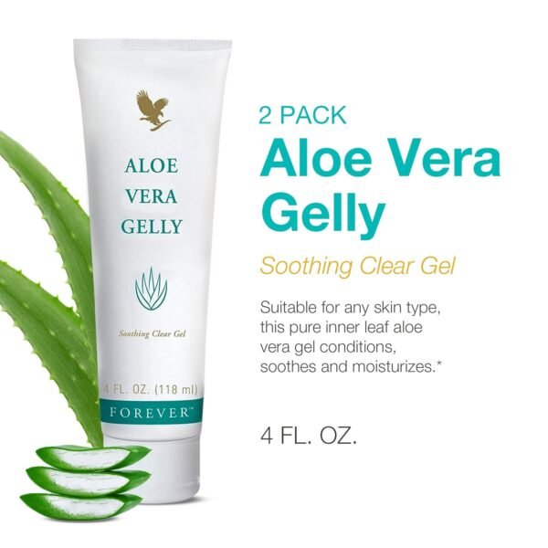 Forever Living - Aloe Vera Gelly - Pure Aloe Gel to Sooth, Moisturize and Condition - Vegan and Gluten-Free - 4 fl oz (Pack of 2) - Image 3