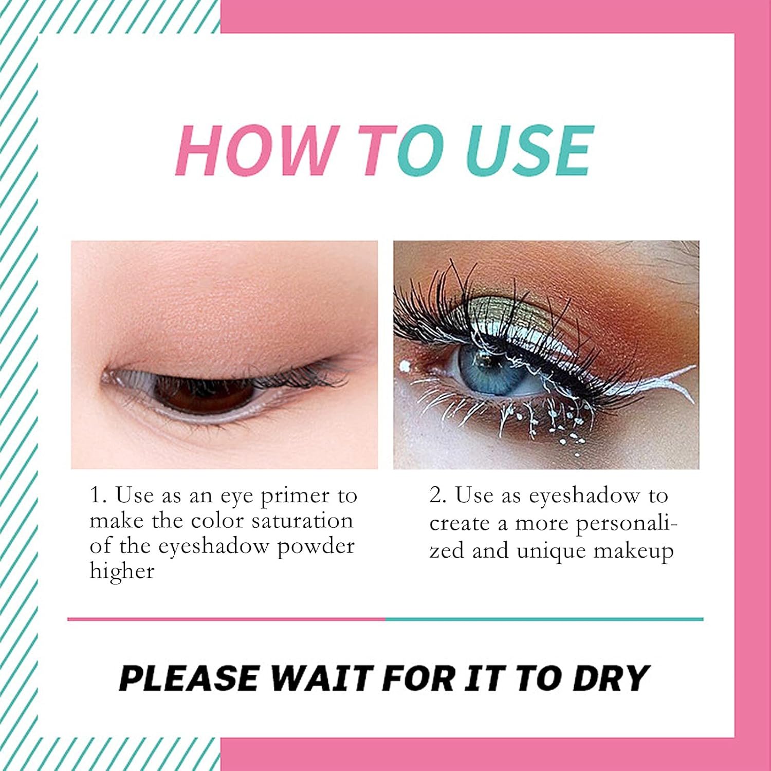 2 Pack Matte Eyeshadow Primer for Oily Lids White Eyeshadow No Crease Eye Primer Makeup Eyeshadow Base Waterproof & Smudge-proof & Long Lasting Cream Liquid Eye-shadow for All Shadows (Set A) - Image 9