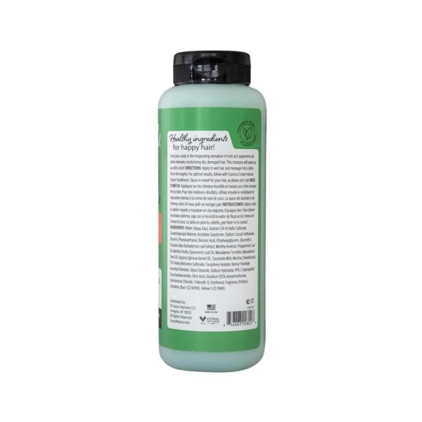 SAUCE BEAUTY Intense Repair Shampoo - Chimichurri Mint Tingle Hair Repair Shampoo - Hydrating Shampoo for Damaged Hair - Paraben and Sulfate-Free Hair Shampoo With Argan & Peppermint Oil (10 Fl Oz) - Image 8