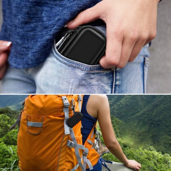Heart Monitor Case Compatible with AliveCor Kardia Mobile ECG/for KardiaMobile 6L for Apple and Android Device - CASE ONLY (Black) - Image 8