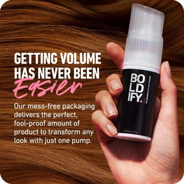 BOLDIFY Hair Texture Powder and Volumizer - Styling for Thinning Hair - Volumizing Powder for Women & Men - Travel Size - Image 8
