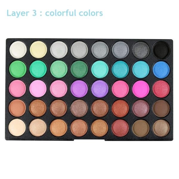 VERONNI 120 Vivid Colors Mini Eyeshadow Palette Matte and Shimmer - Professional 3 Layers Bright and Warm Colorful Eye Shadow Palette Makeup Set (120 colors) - Image 8