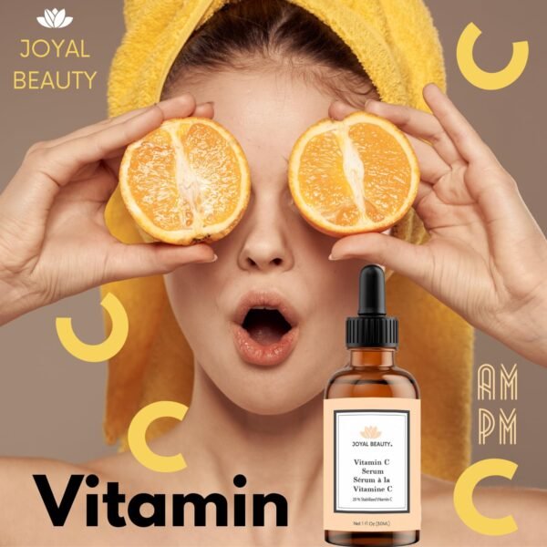 Joyal Beauty Vitamin C Serum with Hyaluronic Acid Vitamin E for Face and Skin. 20% Potent Vitamin C for Younger-look - Image 4
