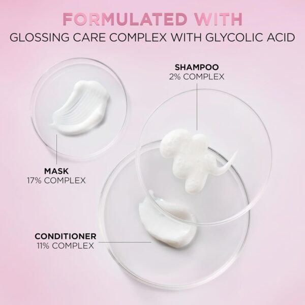 L'Oreal Paris Glossing Lamination Hair Mask with Glycolic Acid, Hair Treatment for Lasting Shine and Smoothness for Dull, Dry Hair, EverPure, 5.1 Fl Oz - Image 11