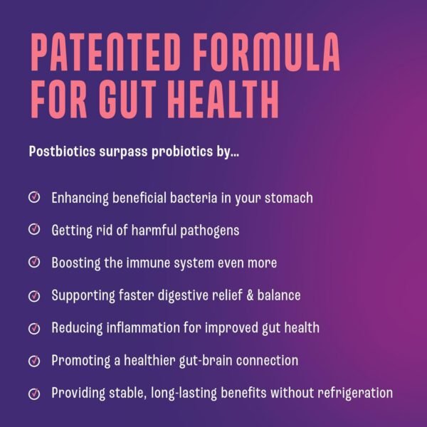 NAVEH PHARMA Postbiotics Kids Strawberry Gummies. Children’s Postbiotics, Ages 4+, 1 Trillion Good Bacteria 200X Ingredients Than Probiotic Or Prebiotic. Gut Health, Immunity, Digestion & Microbiome - Image 5