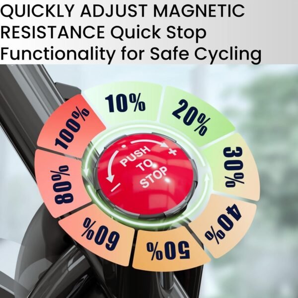 NAYSAYE Exercise Bike, Adjustable Stationary Bikes with Smartphone Mount, Professional Exercise Bike with Digital Pulse Display for Home and Office - Image 4