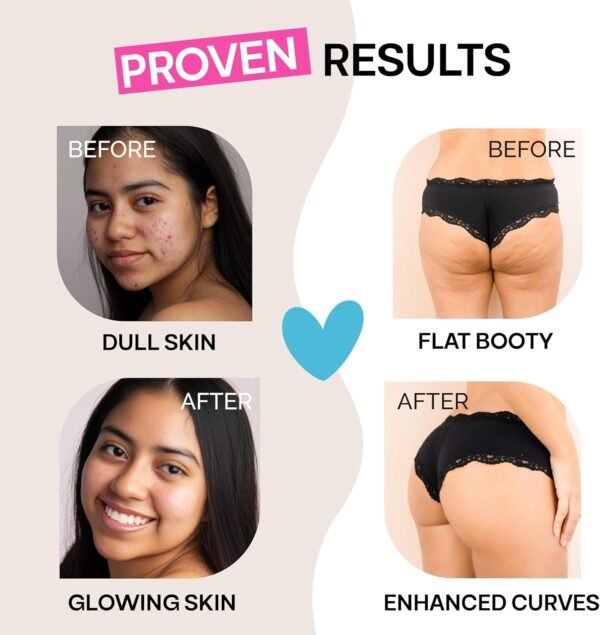 Glute Y Glow, Creatine for Women 2-in-1 Booty & Beauty Elixir W/Creatina para Glúteos┃Supports Faster Hair Growth, Stronger Nails & Glowing Skin - Horchata Flavor - Image 7