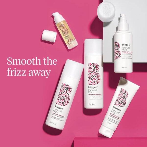 Briogeo Farewell Frizz Rosarco Milk Leave-In Conditioning Spray, Anti Frizz Leave In Conditioner for Curly Hair, Hair Detangler Spray & Hair Moisturizer with Argan Oil, Vegan, Cruelty-Free - Image 8