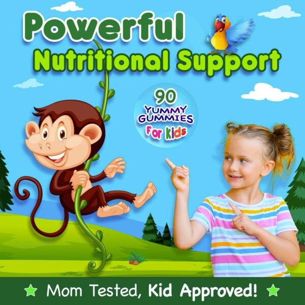Infusions Super Green Gummies for Kids 90 Count Superfood Booster Soft and Delicious 8 Powerful Blends Vegan Friendly Gluten Free & Non-GMO - Image 6