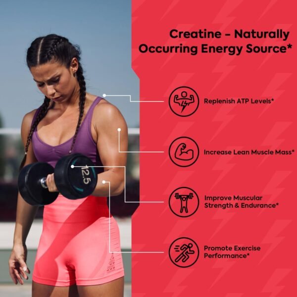 Creatine Monohydrate Powder, Micronized, 5g Per Serving, Unflavored & Highly Soluble, No Filler, Build Muscle & Enhance Performance for Men & Women, 45 Servings - Image 4