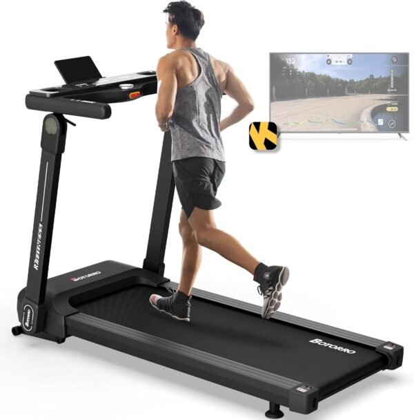 Treadmills for Home, Foldable Treadmill, Wide Shock Absorption Deck for Walking or Running, 300 LBS Weight Capacity, Bluetooth Enable, LED Display| R5PRO 12% R7 R9 18% Auto Incline - Image 2