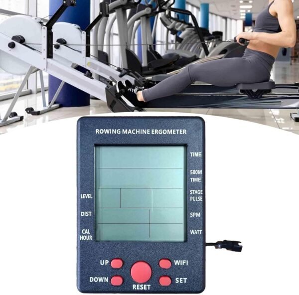 Water Resistance Rowing Machine Counter Fitness Equipment Indoor Gym LCD Replacement Screen Moniter Rowing Machine Counter - Image 3
