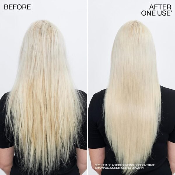 Redken Bonding Leave In Conditioner for Damaged Hair | Hair Repair | Strengthens Weak and Brittle Hair | Acidic Bonding Concentrate | Leave In Treatment | For All Hair Types - Image 4