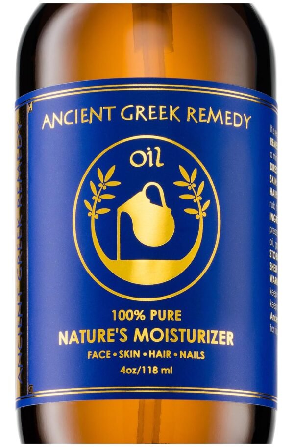 Ancient Greek Remedy - After Shower Body Oil for Women - Hydrating Face Oil & Body Moisturizer for Dry Skin with Organic Jojoba, Sweet Almond, Olive, and Vitamin E Oil - Clean Skincare, 4 oz - Image 2
