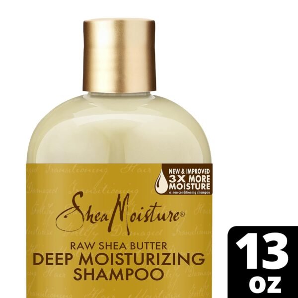 Shea Moisture Raw Shea Butter Shampoo and Conditioner Set, Deep Moisturizing with Sea Kelp & Argan Oil, Sulfate Free & Silicone Free, Curly Hair Products, Family Size, 13 Fl Oz (Pack of 2) - Image 9