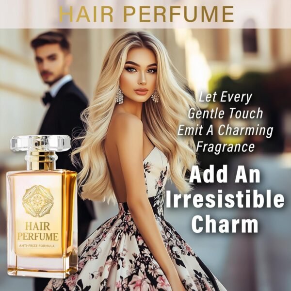Hair Perfume, Hair Oil and Perfume 2 in 1 Hair Perfume for Women, Hair Care Perfume with Non-Irritating Ingredients and Long-Lasting Fragrance for Dry Damaged Hair - Image 3