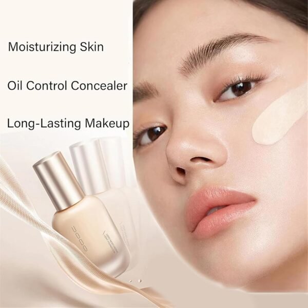 Uodo Liquid Foundation, Moisturizing Light Foundation, Matte Long Lasting Foundation, Base Uodo Liquid Foundation, Hydrating And Long-Lasting Foundation For All Skin Types (Oil control #W03, one size) - Image 5