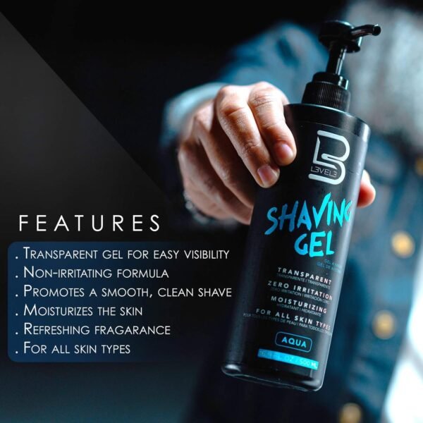 Level 3 Shaving Gel - Straight Razor Shave Gel - Non-Irritating - Refreshing Smell L3 - No Hot Towel Necessary - Level Three Razor Gel - Image 3