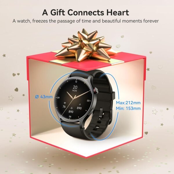 aeac Smart Watch for Men Women, AMOLED Ultra-Clear Screen Fitness Trackers with Heart Rate/Sleep/SpO2 Monitor, Smartwatch for iPhone/Samsung/Android, 110+ Sport Modes Waterproof Reloj Inteligente - Image 8