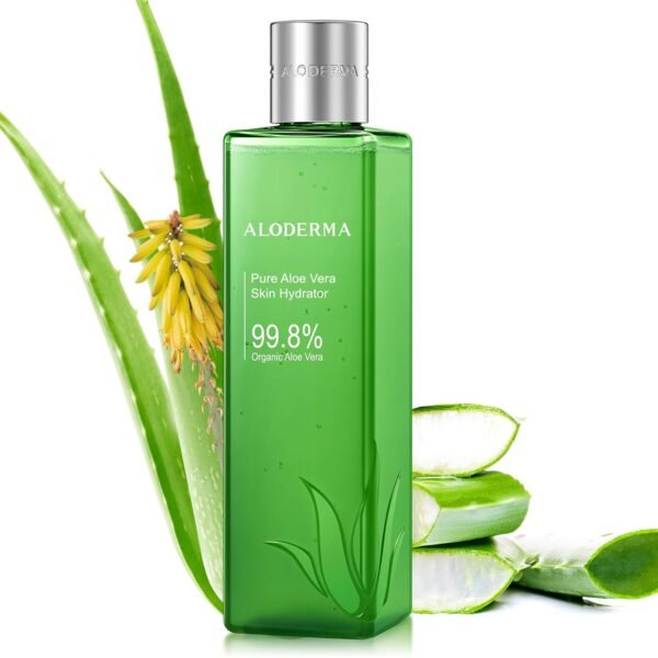 Aloderma Fresh Aloe Vera Face Hydrator Made with 99.8% Organic Aloe Vera within 12 Hours of Harvest - No Thickeners Great for Acne Prone & Sensitive Skin Repair, Scalp, & Hair 240ml - Image 2