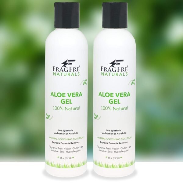 All-Natural Aloe Vera Gel 8 oz - No Synthetic Carbomer or Acrylate - 100% Natural Aloe Vera Soothing Gel - After Sun Exposure Skin Care - Fragrance Free Vegan Gluten Free - Image 8
