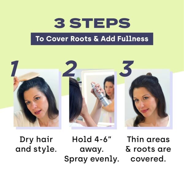 Toppik Colored Hair Thickener, Temporary Hair Color Spray for Root Touchup with Hair Thickening Fibers, 5.1 oz - Image 5