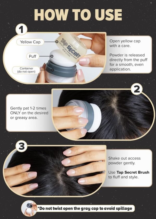I DEW CARE Root Touch Up & Dry Shampoo Powder Set - Tap Secret Blonde + Original | Covering for Grey hair, Strengthening & Volumizing, Oil Control, Refillable, Travel size - Image 10