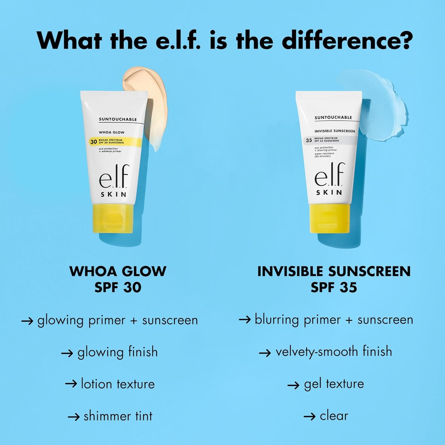 e.l.f. SKIN Suntouchable Invisible SPF 35, Lightweight, Gel-based Sunscreen For A Smooth Complexion, Doubles As A Makeup Primer, Vegan & Cruelty-Free, Packaging May Vary - Image 5