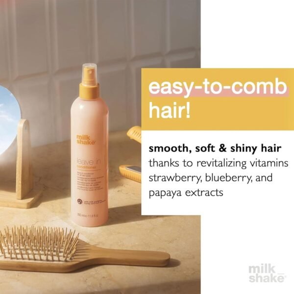 milk shake Leave-In Conditioner Spray Detangler for Natural Hair - Protects Color Treated Hair and Hydrates Dry Hair For Soft and Shiny Straight or Curly Hair, 11.8 Fl Oz - Image 4