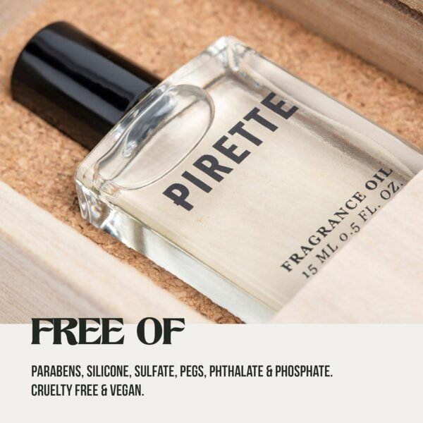 PIRETTE Fragrance Oil, Women’s Beach Inspired Perfume Oil, Notes of Fresh Coconut, Surf Wax & Sunscreen, 0.5 Fl Oz - Image 6