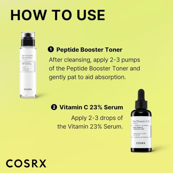 COSRX Vitamin C 23% Peptide Booster Set - Amazon Exclusive - Korean Skin Care, Gift Sets, Stocking Stuffers for Women, Vitamin C Serum, Face Serum - Image 9
