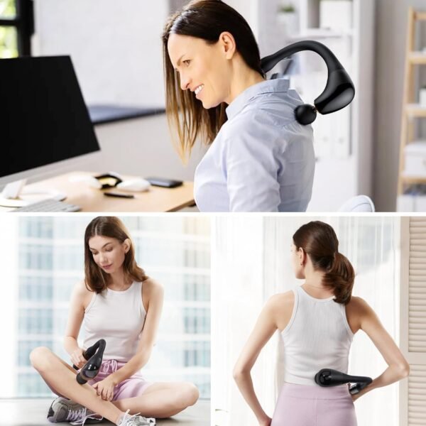 Massage Gun Deep Tissue Muscle, Percussion Massage Gun, Portable Back Massager Gun for Athletes for Pain Relief, Handheld Back Massagers, Body Massage Gun for Neck, Back, Shoulder and Legs - Image 7