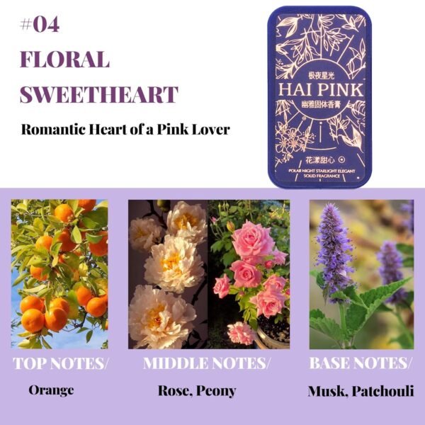 4 Pack Solid Perfume Set, Perfume Sampler for Women and Men, Small Travel Perfume Balm, Portable Fragrance, Birthday Gifts for Men(Polar starlight) - Image 7