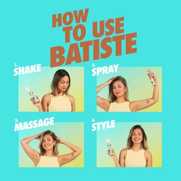 Batiste Dark Dry Shampoo, Waterless shampoo, 3.81oz 3 pack - Image 6