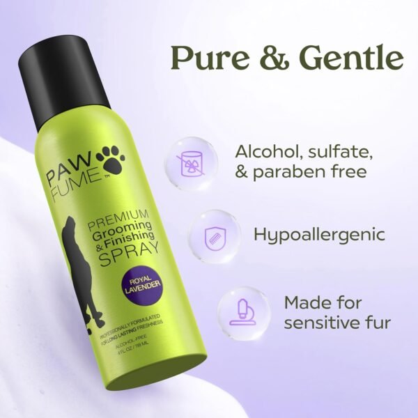 PAWFUME Premium Grooming Spray Dog Spray Deodorizer Perfume For Dogs - Dog Cologne Spray Long Lasting Dog Sprays - Dog Perfume Spray Long Lasting After Bath- Dog deodorizing Spray (Lavender) - Image 4