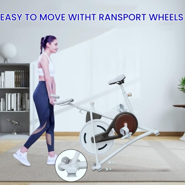 NAYSAYE Exercise Bike, Adjustable Stationary Bikes with Smartphone Mount, Professional Exercise Bike with Digital Pulse Display for Home and Office - Image 6