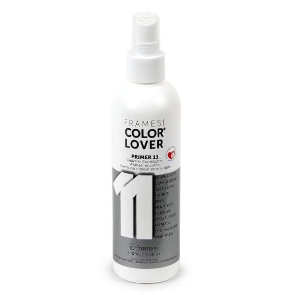 Framesi Color Lover Primer 11 Leave In Conditioner, 8.5 fl oz, Heat Protectant Spray for Hair, Color Treated Hair - Image 2