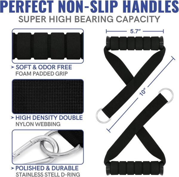 Aihoye Resistance Bands for Working Out Exercise Bands Resistance Bands Set Fitness Bands Stretch Bands for Exercise Band Workout Bands Resistance Band Door Anchors Work Out Bands for Exercise - Image 6