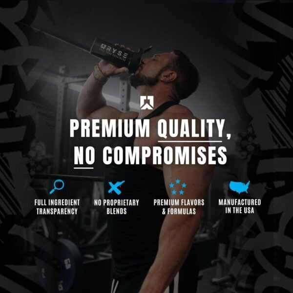 Ryse Loaded Pre Workout Powder Supplement for Men & Women | Pumps, Energy, Focus | Beta Alanine + Citrulline | 390mg Caffeine | 30 Servings (Tiger's Blood) - Image 5