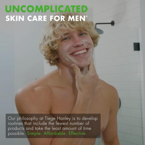 Tiege Hanley Salicylic Acid Cleanser for Men - Gentle & Deep Cleansing Acne Face Wash for Clear Skin - Prevent Breakouts & Helps Control Oil Production, Minimizing Blackheads & Reduce Pore Size - Image 8