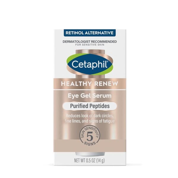 Cetaphil Healthy Renew Hydrating Eye Gel Serum 0.5 Oz, 24Hr Under Eye Cream for Anti Aging, Reduces the Appearance of Dark Circles and Wrinkles, Retinol Alternative Peptide Serum, For Sensitive Skin - Image 11