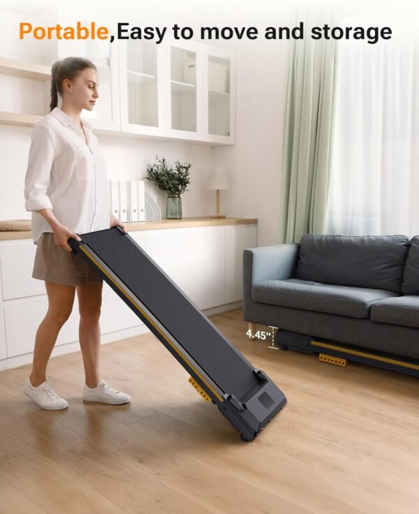 UREVO Under Desk Treadmill, Walking Pad 2 in 1 for Home/Office, Portable Walking Pad Treadmill with Remote Control, LED Display - Image 7