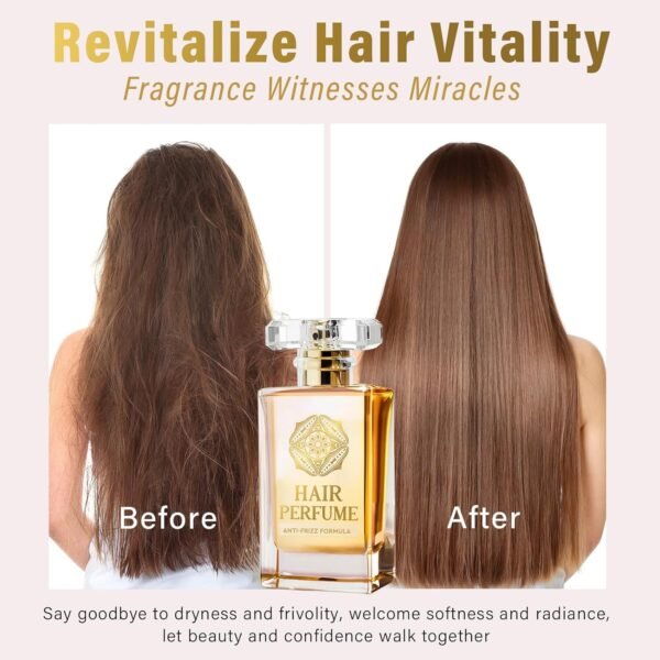 Hair Perfume, Hair Oil and Perfume 2 in 1 Hair Perfume for Women, Hair Care Perfume with Non-Irritating Ingredients and Long-Lasting Fragrance for Dry Damaged Hair - Image 6