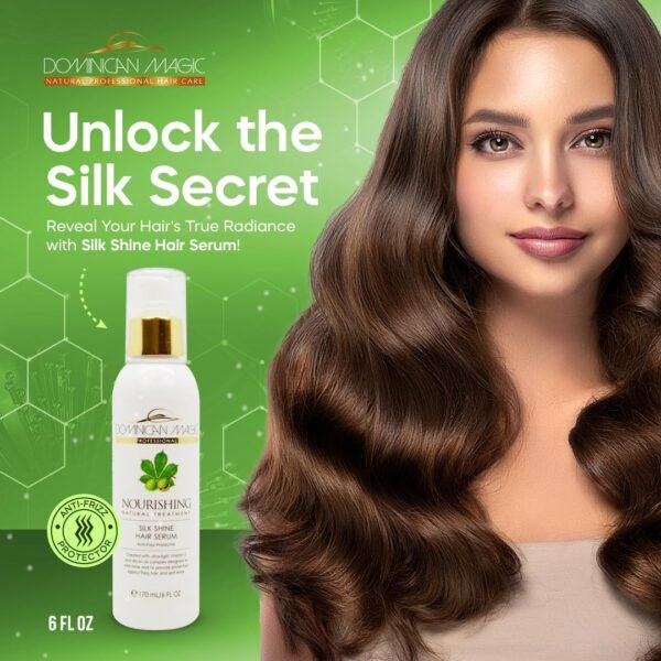 DOMINICAN MAGIC Nourishing Hair Styling Serum, Anti-Frizz Serum & Hydrating Hair Treatment for Dry, Frizzy Hair, 6oz - Image 3