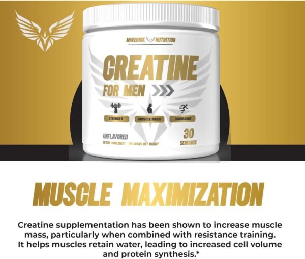 Creatine for Men - Creatine Powder for Men - Muscle Builder for Men - Creatine - Creatine Monohydrate - Creatine Powder - Creatine Monohydrate Powder - Creatine Monohydrate for Men - 30 Servings - Image 5