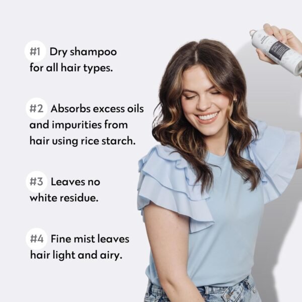 No nothing Dry Shampoo for Women - Waterless Unscented Dry Shampoo for Dark, Blonde, Oily Hair. Hypoallergenic, Fragrance free for Sensitive Scalps 5.3oz - Image 3