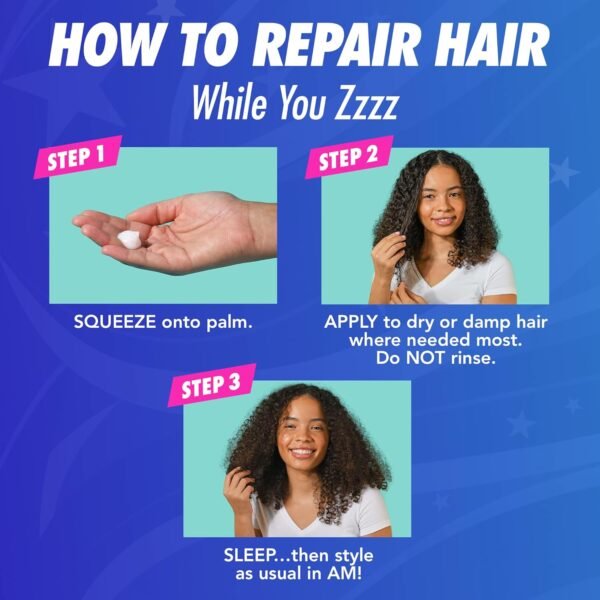 Batiste Overnight Deep Conditioning Leave-In Hair Mask, Repair Hair, Hair Conditioner Nourish Dry Hair Overnight, Infused with vitamin E for Enhancing Haircare, 4.3oz. - Image 7