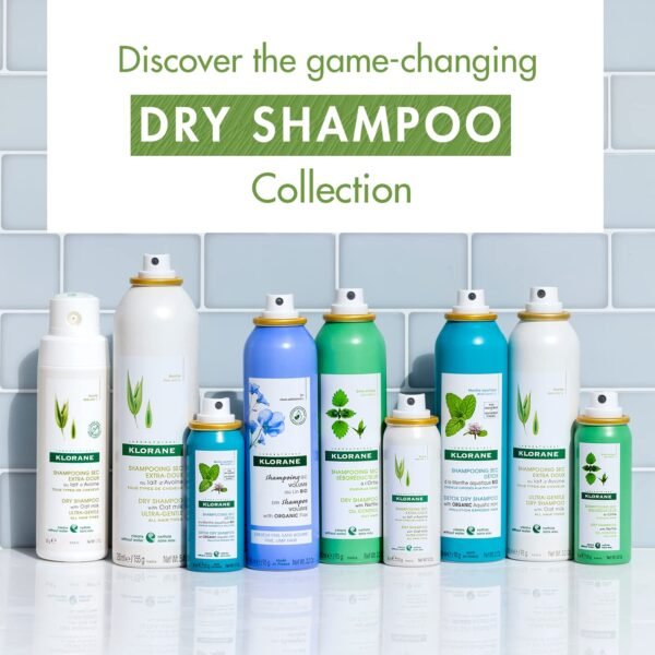 Klorane Dry Shampoo with Nettle for Oily Hair and Scalp, Regulates Oil Production, Paraben & Sulfate-Free - Image 7