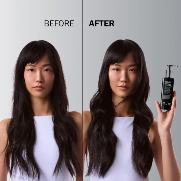 TRUSS Night Spa Serum - Anti Aging Damaged Hair Treatment with 100% Vegan Wax Base - Anti Frizz Hair Serum for Extra Shine, Moisture and Elasticity - (250 ml) - Image 4